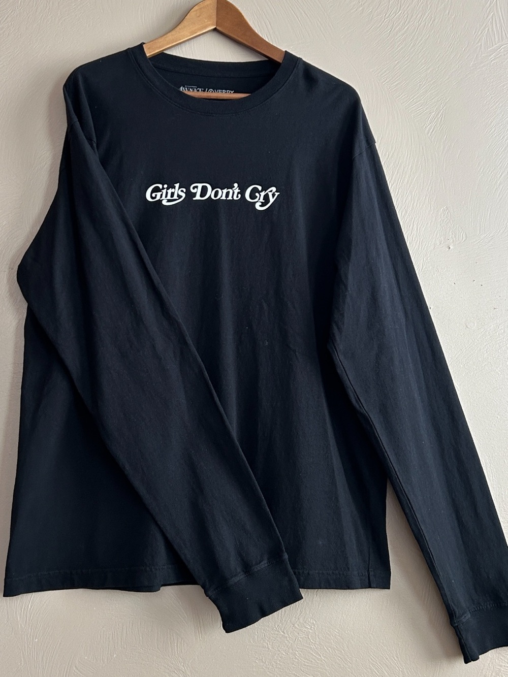 Awake Girls Don’t Cry Long-Sleeve Graphic Tee Designed by Japanese Artist Verdy.